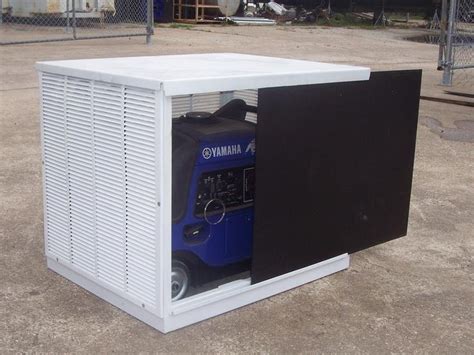 steel generator box|building a portable generator enclosure.